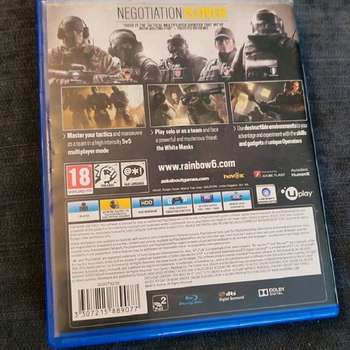Tom Clancy's Rainbow Six Siege PS4 like new