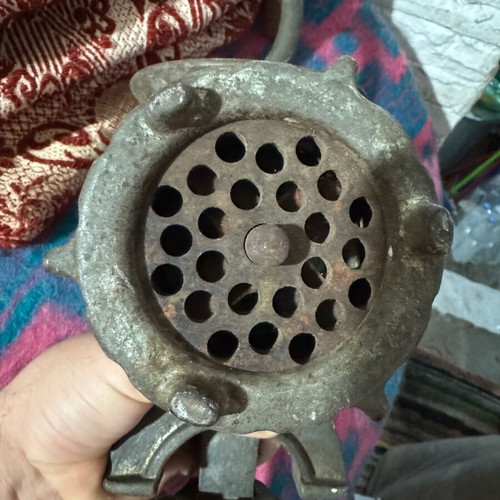 Antique meat grinder used, kitchen tool