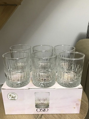 Glassware set of 6 new glasses 250 ml