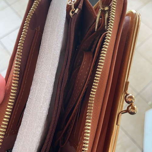 Wallet brown new with strap