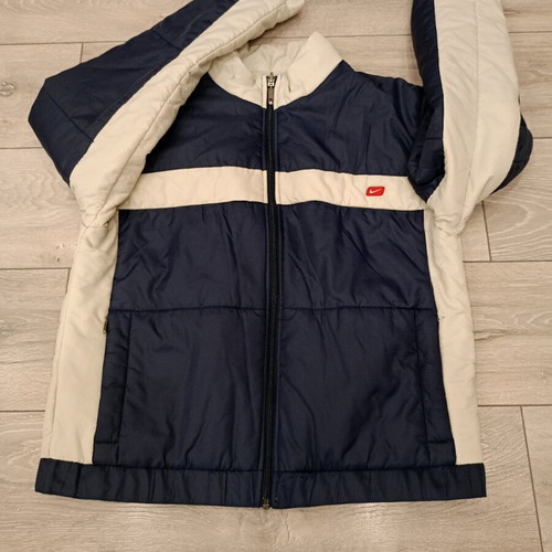 Nike Retro Reversible Jacket used, navy blue and cream