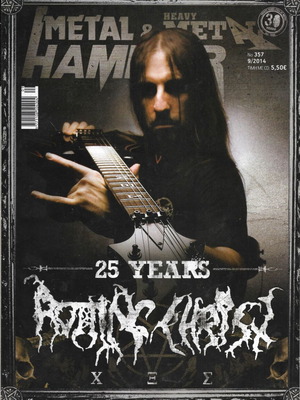 Metal Hammer magazine issue 357 used with Slipknot and Rush posters