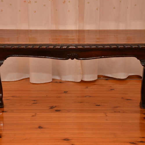 Carved wooden table collectible, used, antique 1953