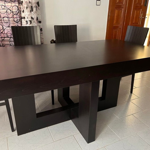 Join dining set from solid walnut wood, like new