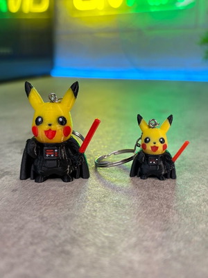 Pokémon Pikachu Star Wars keychain new