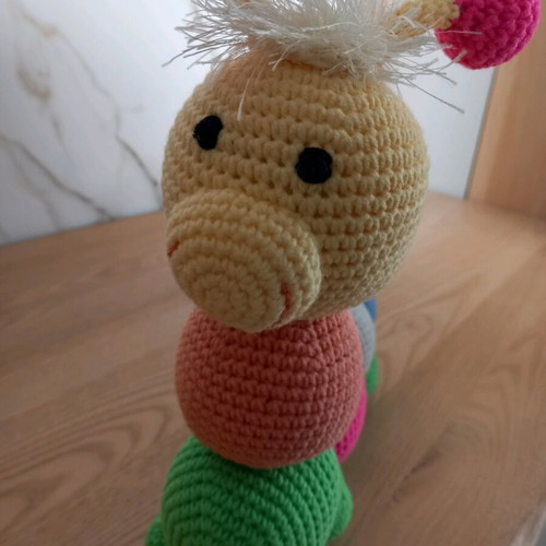 Handmade crocheted centipede doll new for babies