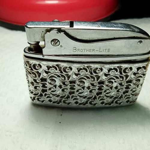 Brother-Lite 1960 silver collectible lighter used