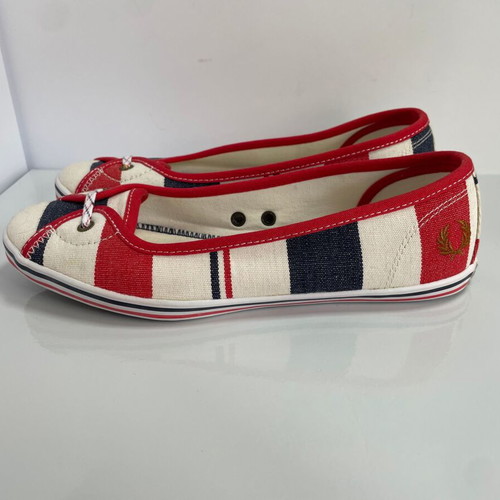 Fred Perry Southsea Deckchairs Ballerinas size 37 like new, colorful