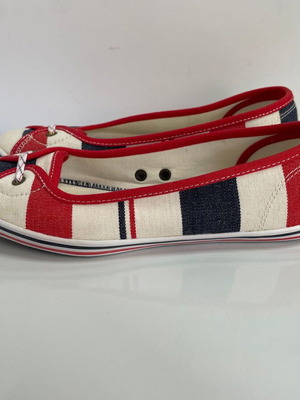 Fred Perry Southsea Deckchairs μπαλαρίνες μέγεθος 37 σαν καινούργιες, πολύχρωμες