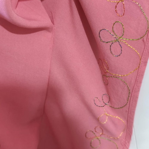 Kaftan tunic embroidered one size M-XXXL, like new, salmon pink