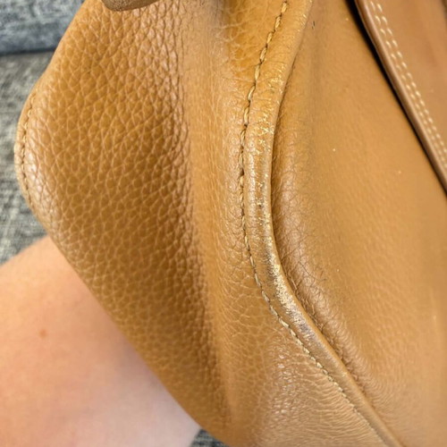 Longchamp vintage leather shoulder bag used