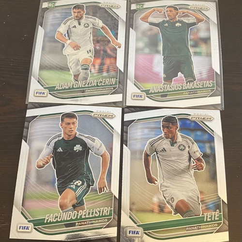 Panini Prizm FIFA Soccer Cards pack of 4 Panathinaikos