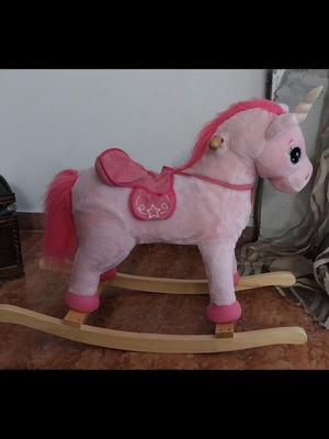 Rocking horse used plush toy for children