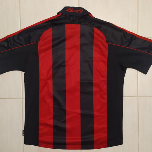 Adidas Milan Football Shirt 2000-02 Used Large Size