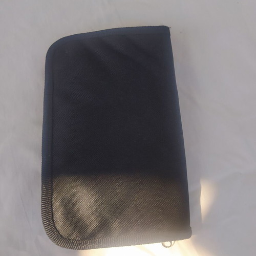 School pencil case used black with duck design