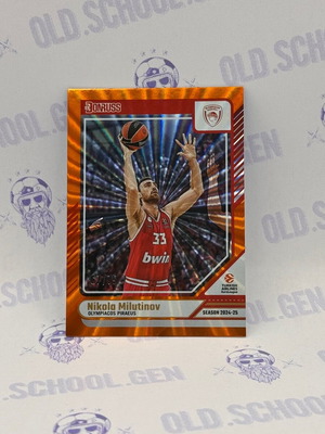 Panini Donruss EuroLeague Orange Laser Card #125 Nikola Milutinov 2024-25 new