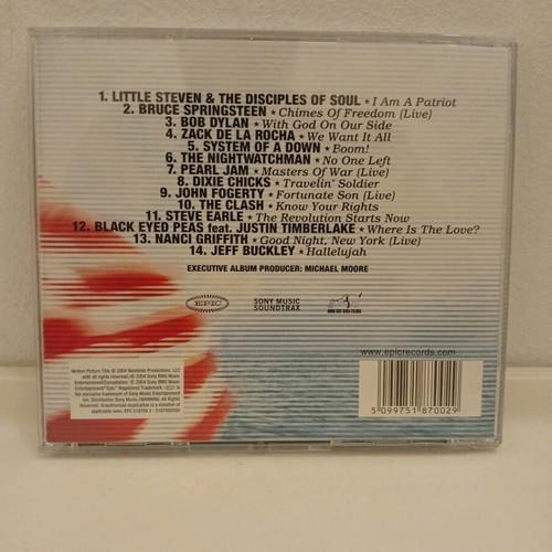 Songs And Artists That Inspired Fahrenheit 9/11 CD used, rock