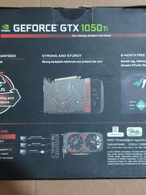 Asus GTX 1050 Ti Cerberus box used, only the box