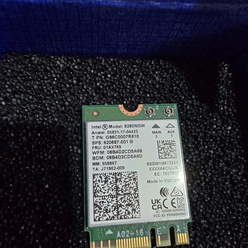 Intel Wireless-AC 9260NGW WiFi and Bluetooth M.2 Card New