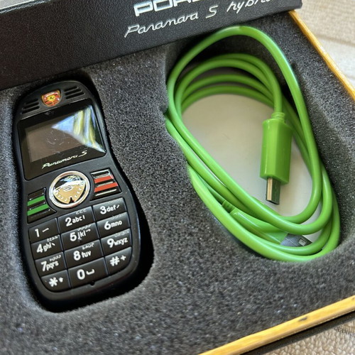 Mini Porsche Panamera Cell Phone like new with Bluetooth and FM radio