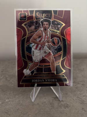 2025-26 Panini Select Euroleague Jordan Nwora Maroon Concourse card new