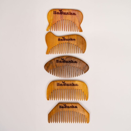 Babilka Handmade Wooden Hair Comb new