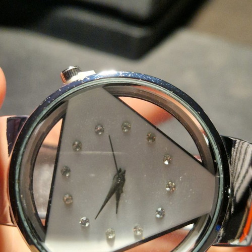 Women's watch used, stainless steel, without battery