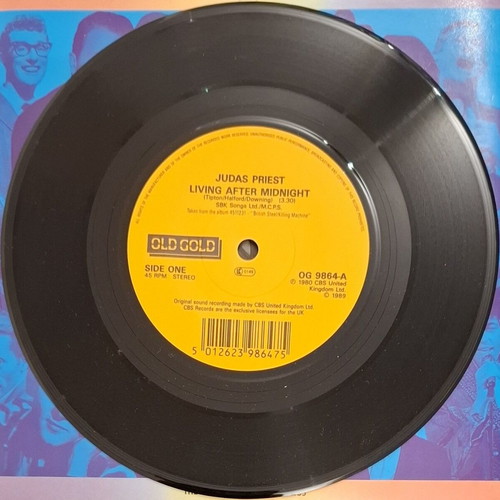Judas Priest Living After Midnight / Breaking The Law 7'' vinyl like new