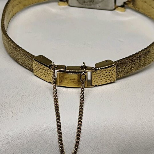 Seiko Vintage Tank Ladies Watch, Gold & Black