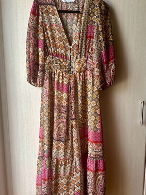 Zara boho dress like new, multicolor, size M