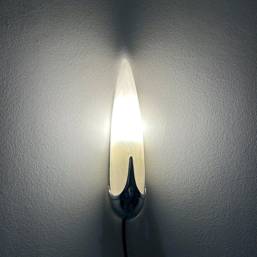 Idearte vintage 1980 wall lights used, Art Deco style inspired