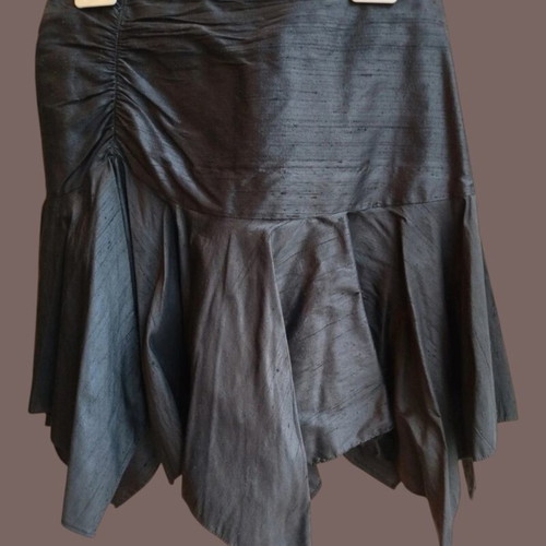 Charly black asymmetrical skirt like new, size S