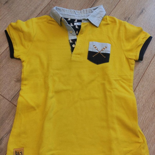 Mayoral boys' shirt like new, size 116 cm, yellow