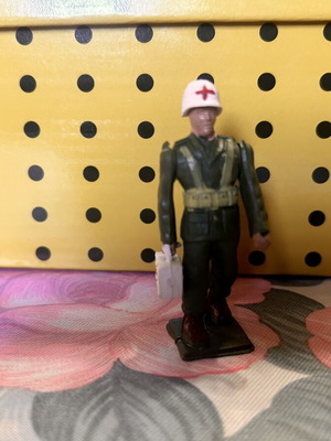 Athina military figure nurse with suitcase used