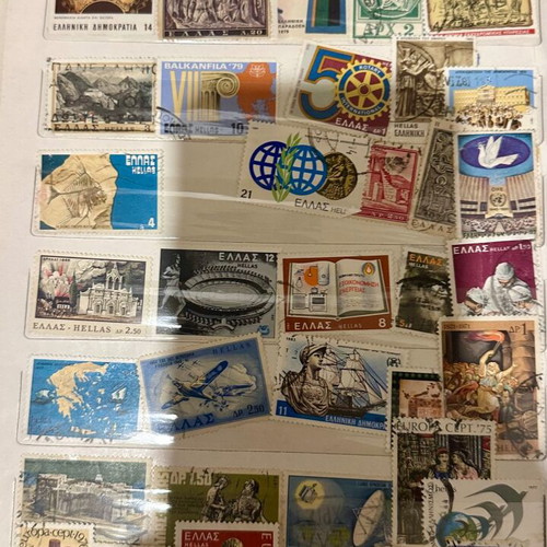 Stamp collection like new from 70s, 80s and 90s