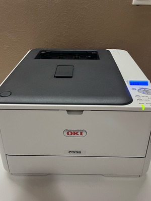 OKI C332 Color Laser Printer used with toners
