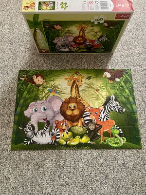 Trefl children's puzzle 100 pieces with jungle animals new