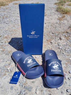 Ανδρικές παντόφλες Polo Club, μπλε, αντιολισθητικές, άνετες