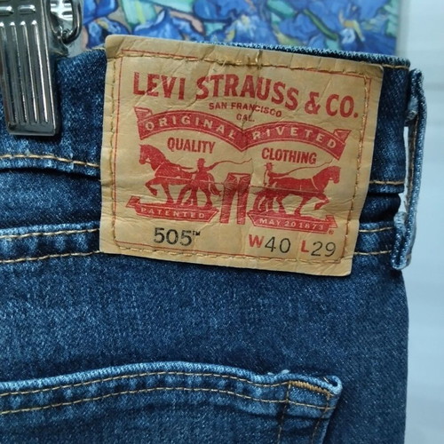 Levi's 505 Regular Fit jeans new, W40 L29, blue denim