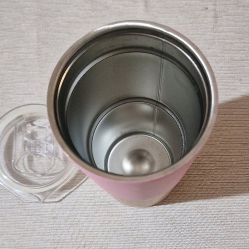To Go Thermos like new for 500 ml drinks with bamboo