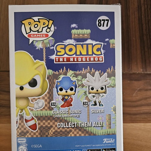 Funko Pop! Games Sonic The Hedgehog Super Sonic #877 AthensCon 2022 new