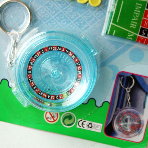 Vintage 90's Roulette Keychain Casino Game HP New