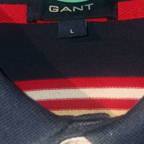 Gant polo shirt used, multicolor, size L in very good condition