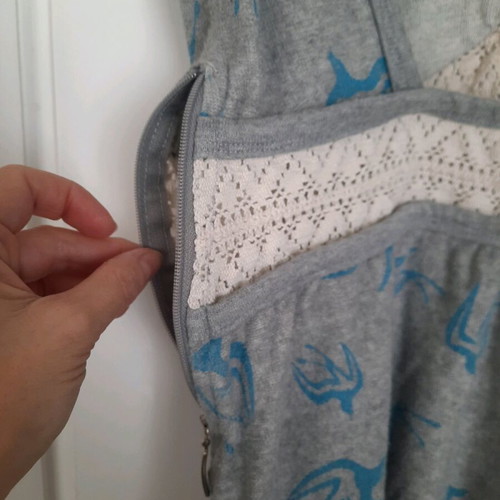 Lak dress like new, size S, terry fabric with embroidery