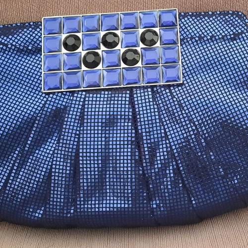 Clutch bag Tosca Blu electric blue new with dust bag
