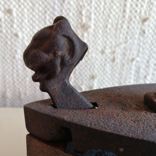Charcoal irons used, set of 2 pieces, circa 1930