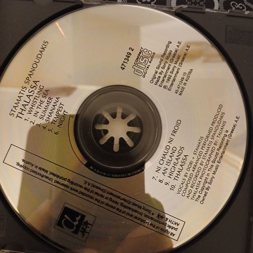 Stamatis Spanoudakis Thalassa CD used, electronic