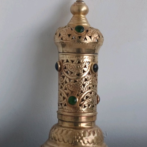 Moroccan brass Islamic art lamp like new
