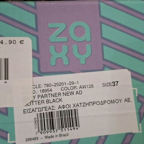 Zaxy slippers black like new, size 37