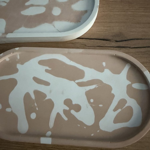 Oval decorative trays The Splash Set like new